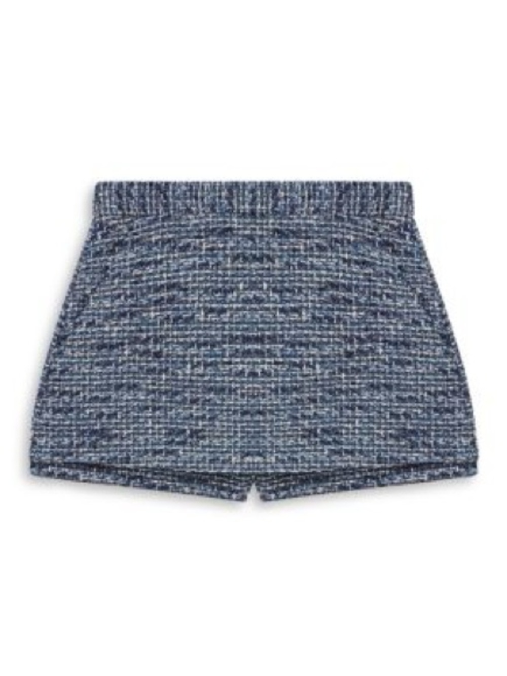 Textured Blue Tweed Women's Skort
